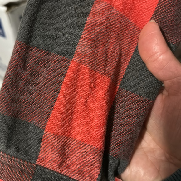 Men’s Vintage Cotton Flannel-Sz M-Red&Black Buffalo Plaid - Picture 14 of 15